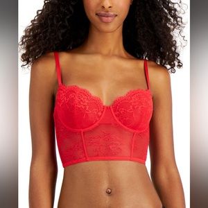 🌹NWT! INC Red Lace Bustier
